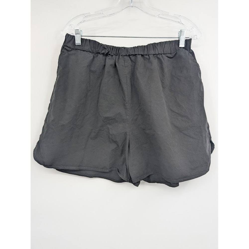 DISSH Shorts Women's Black Cotton Poplin Elastic Waist Pull on NWOT sz 10
